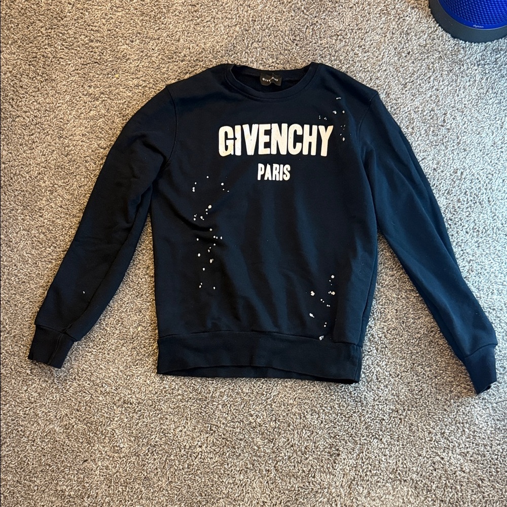 Givenchy Black and White Logo Sweatshirt